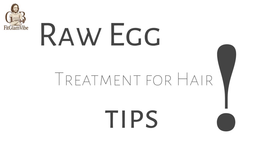 Raw egg treatment for hair tips