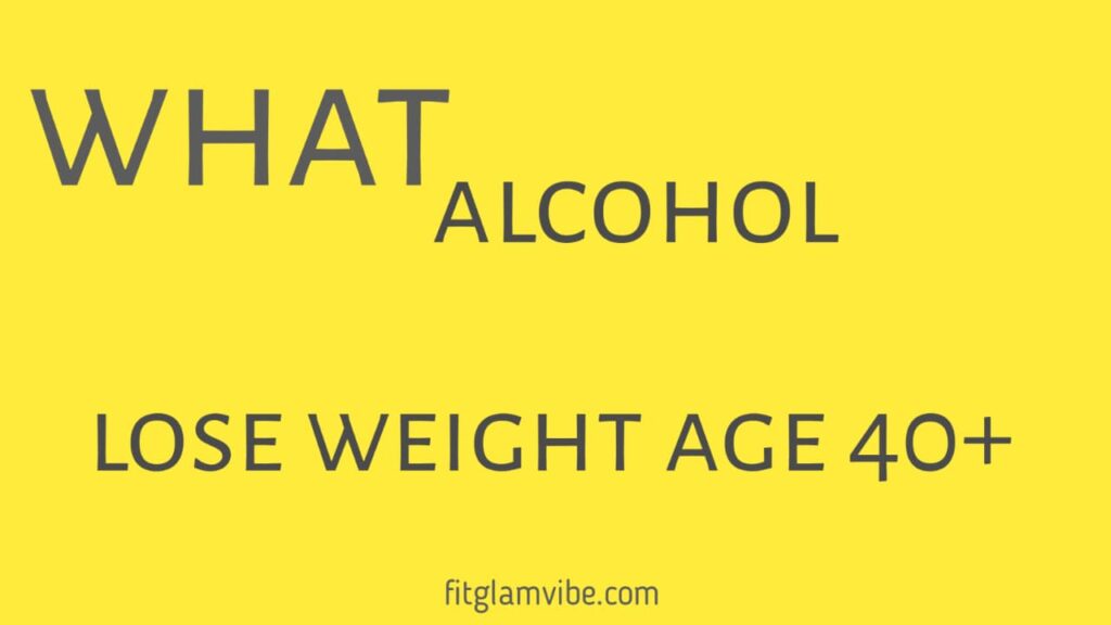 Can alcohol make it difficult to lose weight after the age of 40?